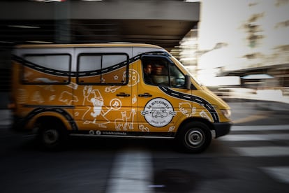 La "Bitcoineta", vehículo que atravesará el continente desde Argentina, con el objetivo de difundir por los lugares más inhóspitos de Latinoamérica los conocimientos sobre el bitcoin.