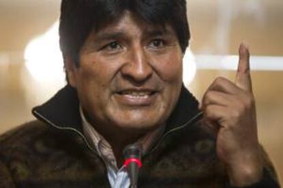 El presidente de Bolivia, Evo Morales (imagen), expropió en 2010 las acciones de cuatro empresas eléctricas, entre ellas Guaracachi y Corani, esta última participada por la francesa GDF Suez. EFE/Archivoi