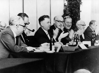 El congreso del SPD en Bad Godesberg, en la República Federal Alemana, el 13 de noviembre de 1959.