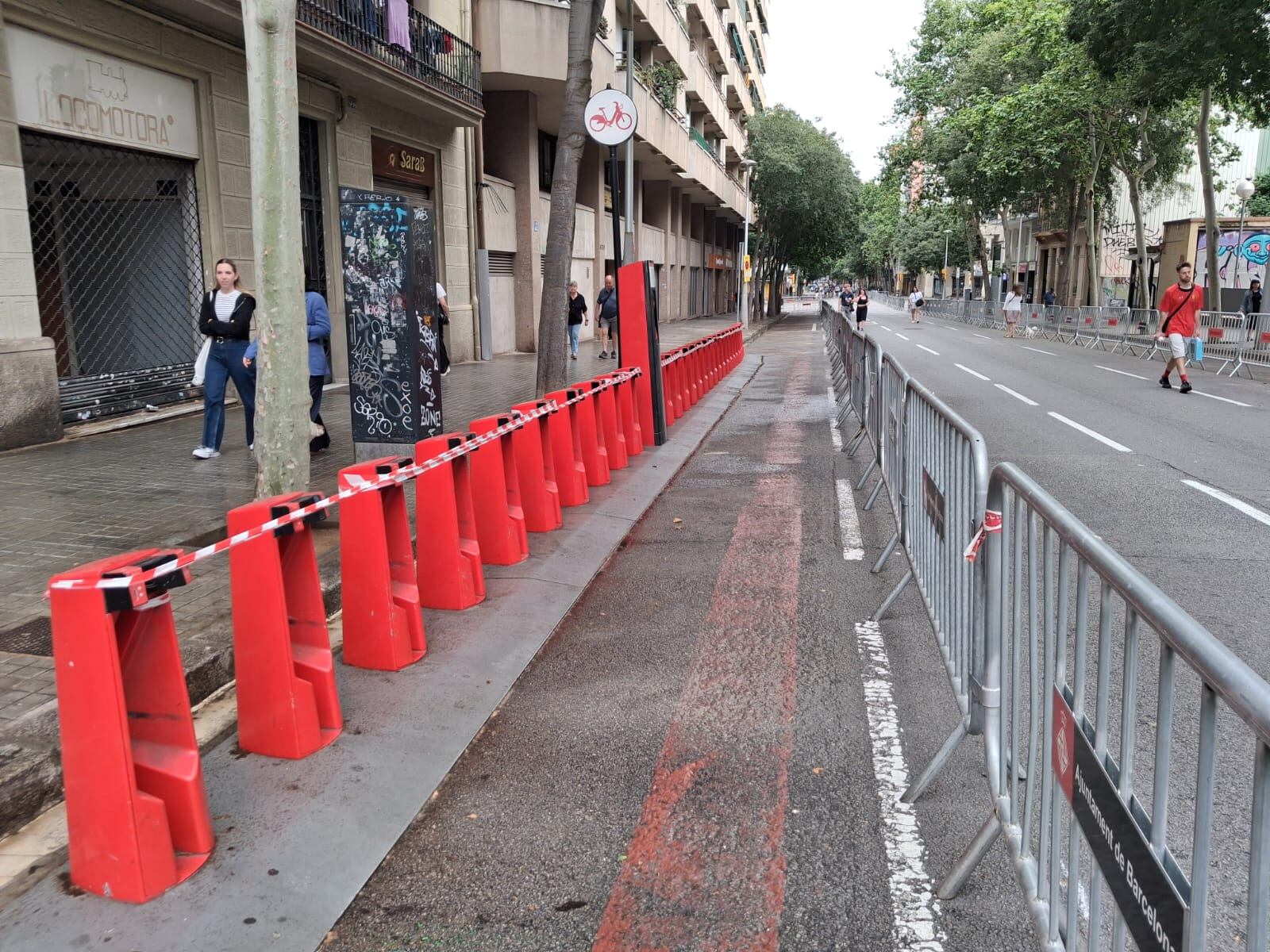 Ni un coche ni una moto ni una bici en el entorno de la Sagrada Familia