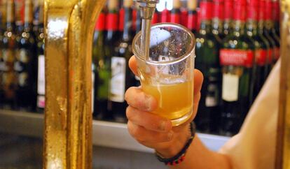 Caña de cerveza.