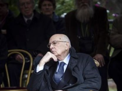 Giorgio Napolitano, durante un acto en Roma, el 24 de marzo pasado.