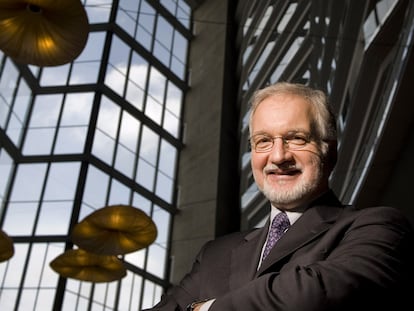Charles Petruccelli, en Barcelona, donde participó en una conferencia de la escuela IESE.