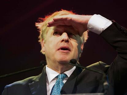 El exministro de Exteriores de Reino Unido, Boris Johnson, la pasada semana. 