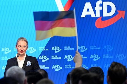 Alice Weidel, líder de AfD, el pasado mes de febrero.