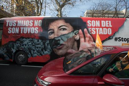 Ambiente durante la manifestación en Madrid.