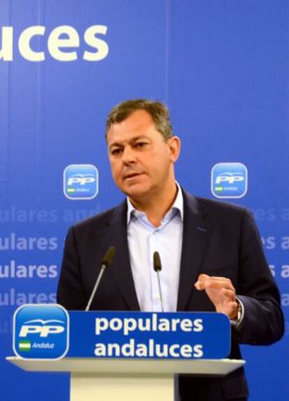 El secretario general del PP andaluz, José Luis Sanz.