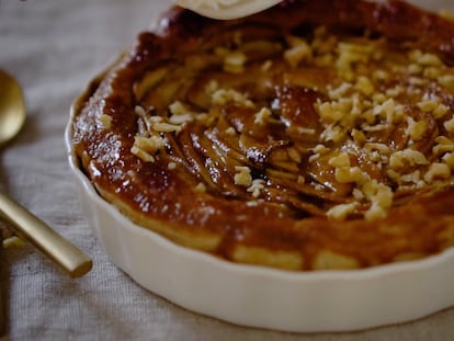 Tarta de manzana vegana