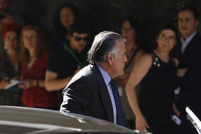 B&aacute;rcenas a la entrada de la Audiencia Nacional el d&iacute;a que entr&oacute; en prisi&oacute;n.