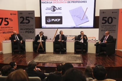 Painel do Banco Mundial em Lima.