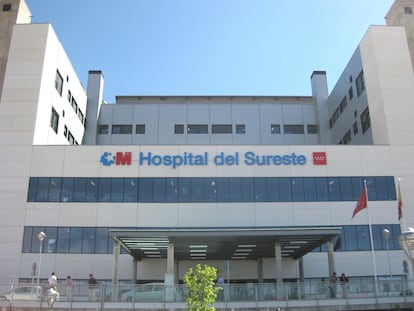 Fachada del hospital del Sureste, en Arganda del Rey (Madrid) en una foto de 2018.