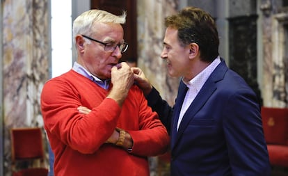 Joan Ribó y Giuseppe Grezzi en una imagen de archivo.
