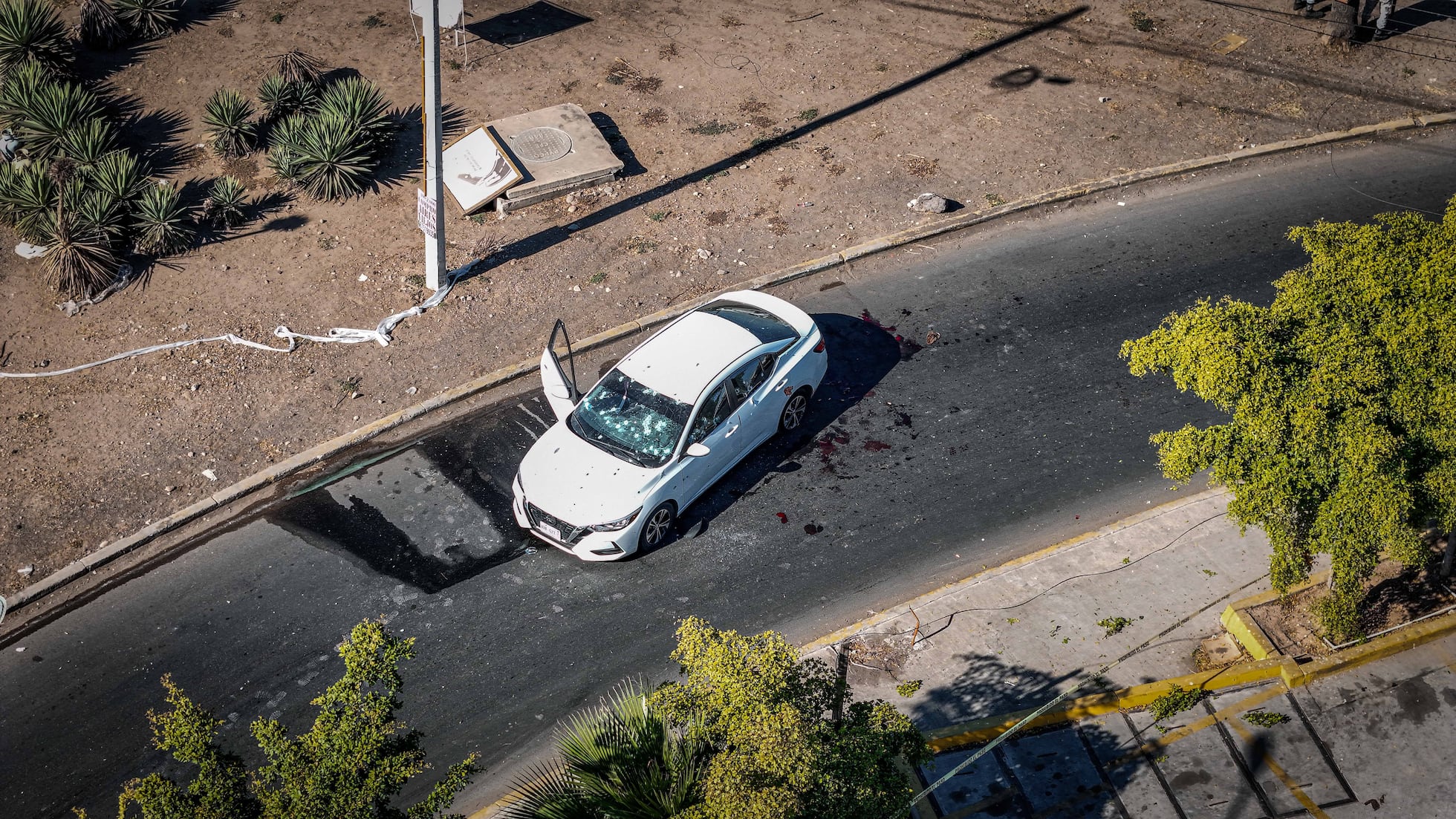 Camionetas del crimen organizado patrullando Sinaloa