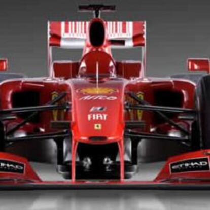 Vista frontal del  nuevo Ferrari F60.