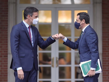 Pedro Sánchez y Juan Manuel Moreno