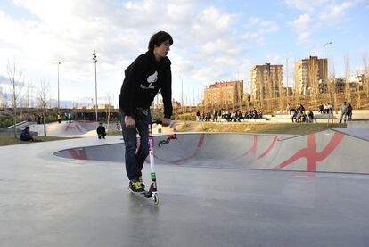 Pista de Skate en Madrid Río.