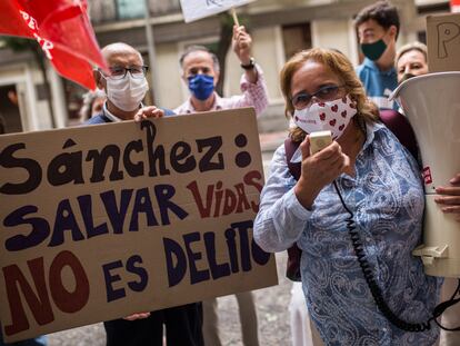 Concentración contra el abordo el pasado 17 de junio en Madrid.