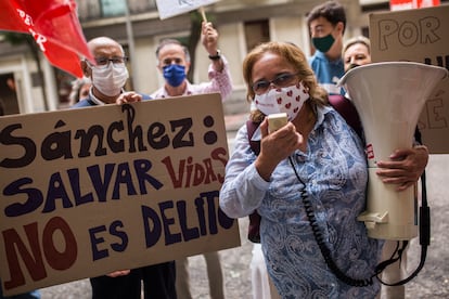 Concentración contra el abordo el pasado 17 de junio en Madrid.