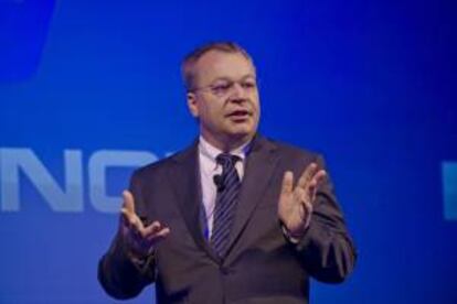 Stephen Elop el que fue Consejero Delegado de Nokia antes de su venta y ahora vicepresidente ejecutivo de dispositivos de Microsoft. EFE/Archivo