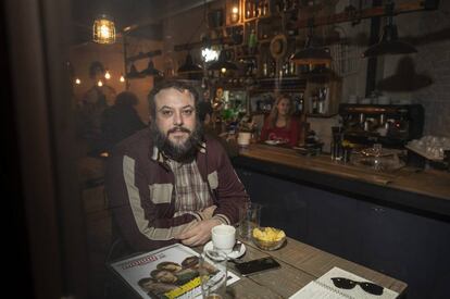 Guillermo Zapata, concejal del Ayuntamiento de Madrid, y escritor, en Malasaña