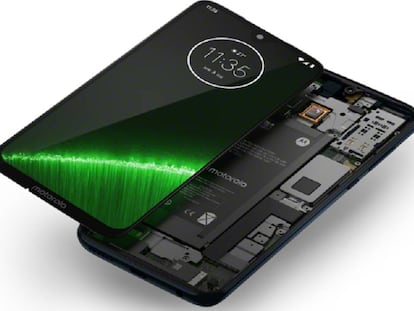 Imagen externa e interna del G7 Plus de Motorola.