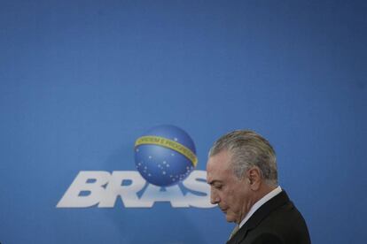 El presidente interino de Brasil, Michel Temer