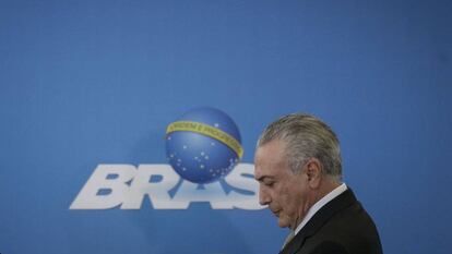 El presidente interino de Brasil, Michel Temer