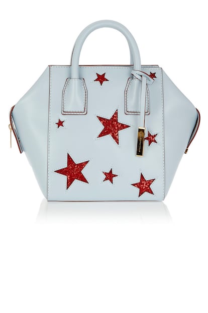 Bolso de Stella McCartney con detalle de estrellas en rojo (c.p.v.)