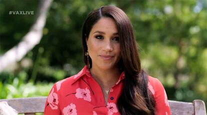 Meghan Markle en el concierto Global Citizen VAX Live.