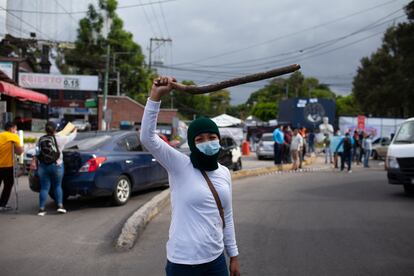 Protesta de estudiantes de la Universidad de San Carlos de Guatemala, el 4 de agosto.