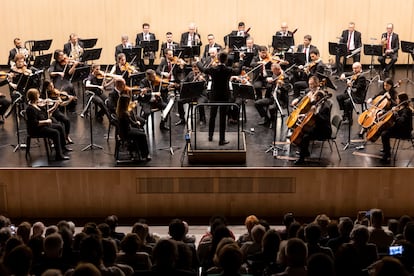 Imagen de la Orquesta Filarmónica de Málaga (OFM) tomada el 26 de abril de 2024.