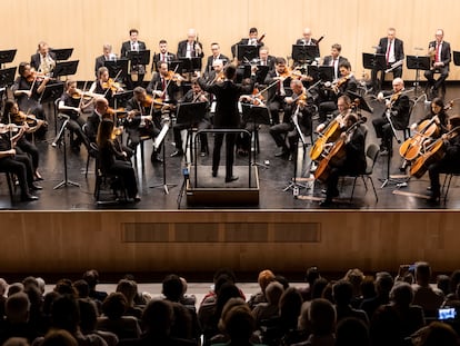 Imagen de la Orquesta Filarmónica de Málaga (OFM) tomada el 26 de abril de 2024.