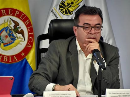 El economista Olmedo López Martínez, quien renunció a la dirección de la Unidad Nacional de Gestión del Riesgo de Desastres.