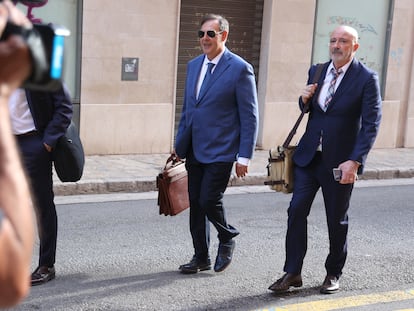 El juez Manuel Penalva (a la izquierda) y el fiscal Miguel Ángel Subirán, a su llegada a un juicio contra los investigados del 'caso Cursach', el pasado 22 de junio.