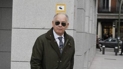 El comisario Eugenio Pino, tras comparecer en la Audiencia Nacional en enero de 2019. 