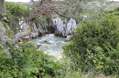 Gulpiyuri, en Asturias.