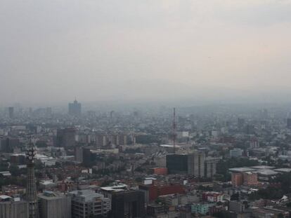 Amanecer en la Ciudad de México.