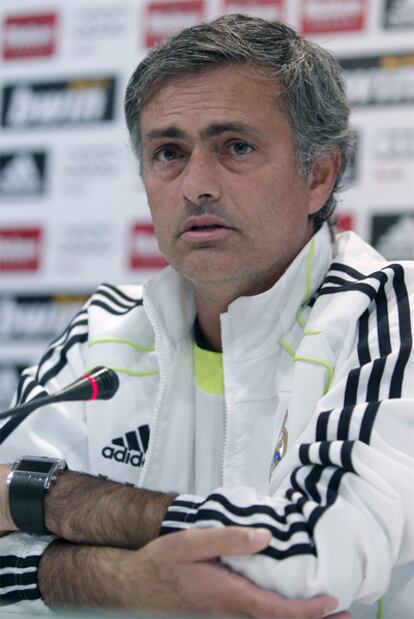 José Mourinho, en rueda de prensa.