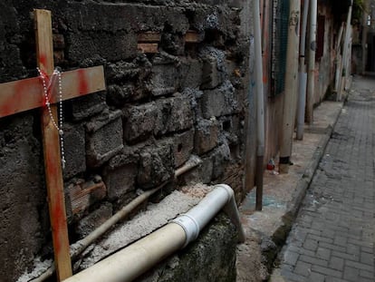 Una de las calles de Paraisópolis, en el sur de São Paulo.