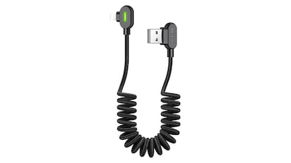 Cable iPhone en espiral para coches