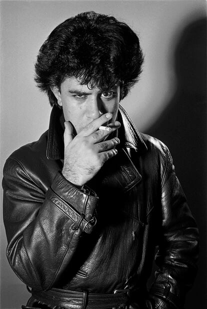 Pedro Almodóvar, retratado en 1982.