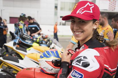 Ninguna mujer ha puntuado más veces en el Campeonato de Motociclismo que María Herrera.