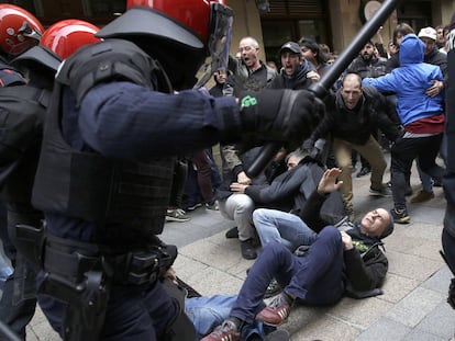 Tensión en Errenteria tras el acto Ciudadanos