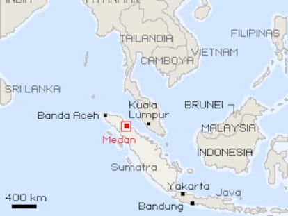 Medan, isla de Sumatra, Indonesia