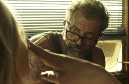 Mel Gibson, en un fotograma de ''Blood Father'.