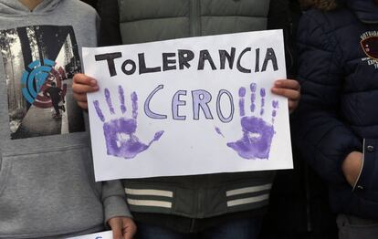 Manifestación contra la violenica machista tras el asesinato de
Ana María Enjamio en Vigo.