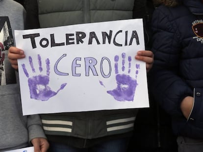 Manifestaci&oacute;n contra la violenica machista tras el asesinato de 
 Ana Mar&iacute;a Enjamio en Vigo. 