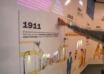 Una línea del tiempo interactiva que recorre la historia de la vivienda en México desde principios del siglo XX hasta hoy.