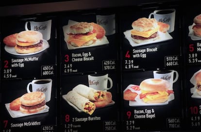 McDonald's y calorías.