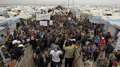 El campo de refugiados de Zatari.